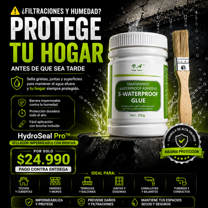 HydroSeal Pro™ – Sellador Impermeable con Brocha